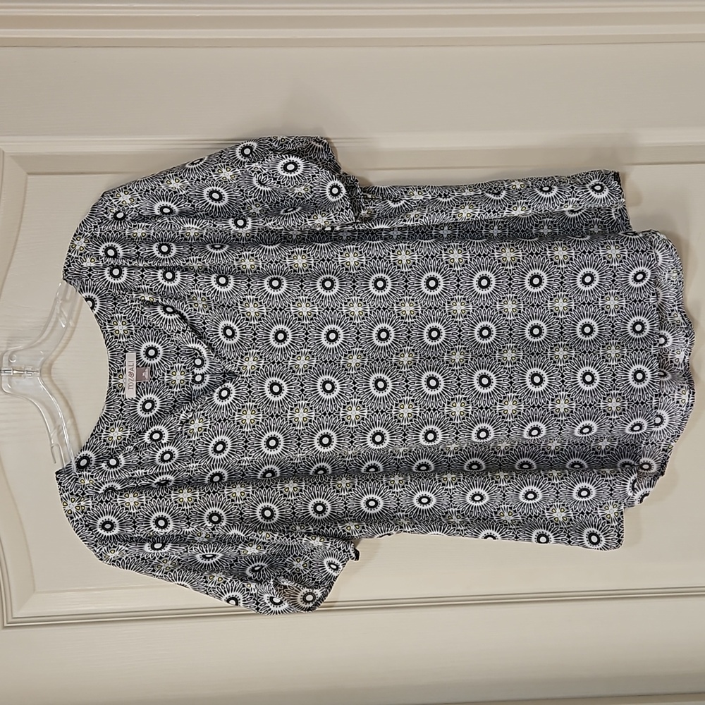 Top - Black/White Print